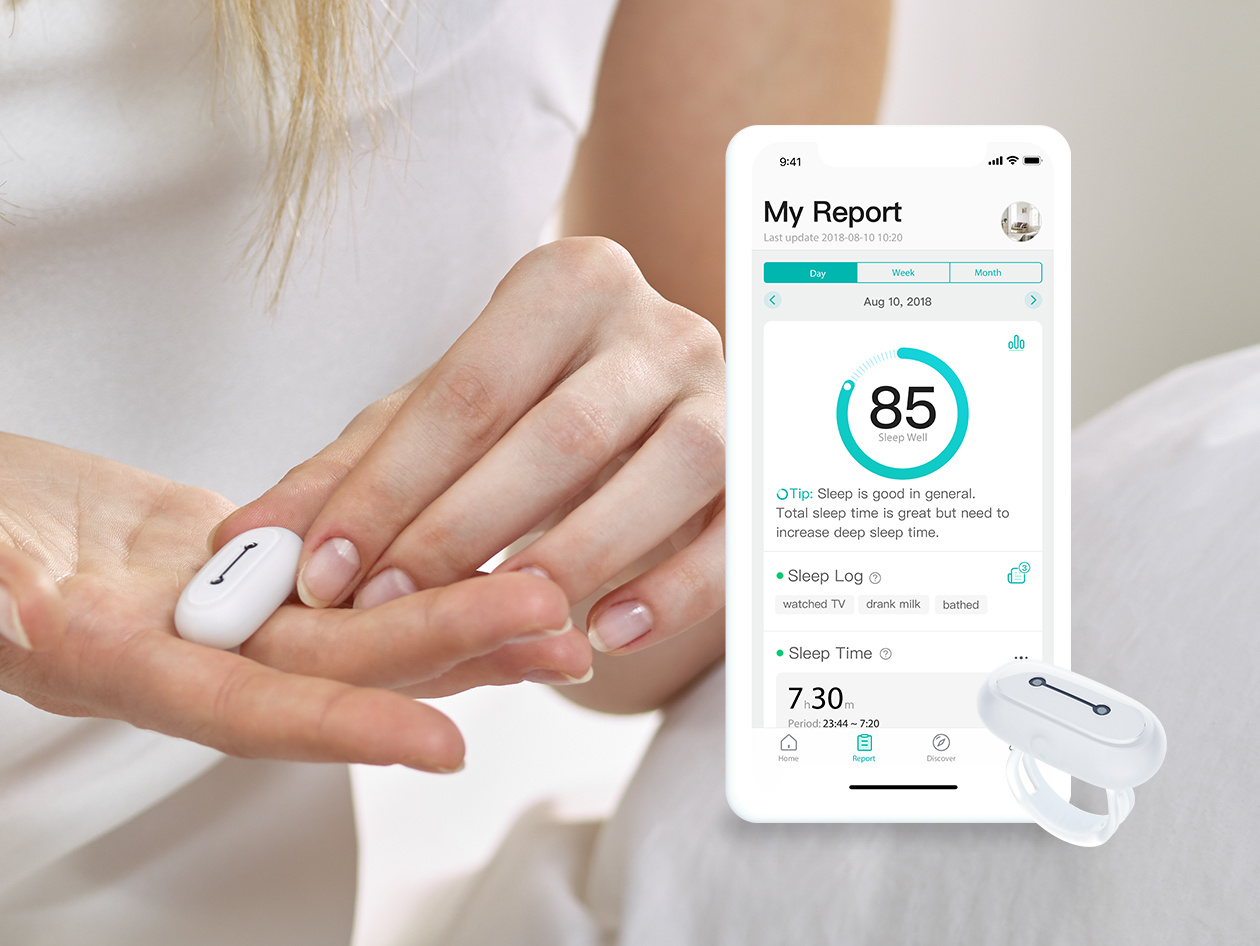 GO2SLEEP SE met Vingertop-optie | Slaaptracker - Apneu tracker * - English version
