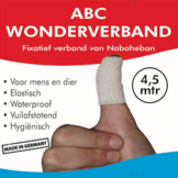 ABC Wonderverband WIT voor Volwassenen - 4,5 mtr x 5 cm