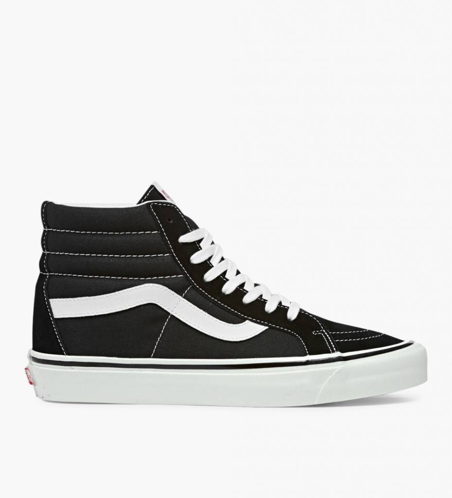 Vans SK8 Hi 38 DX (ANAHEIM) Black White VANS SK8 Hi Black White
