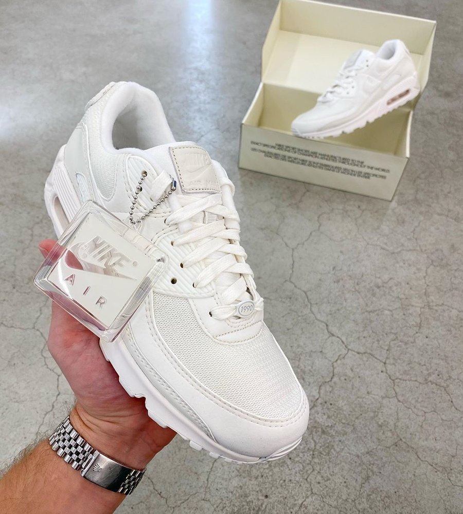 nike air max 90 sail white