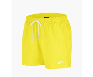 yellow nike woven shorts
