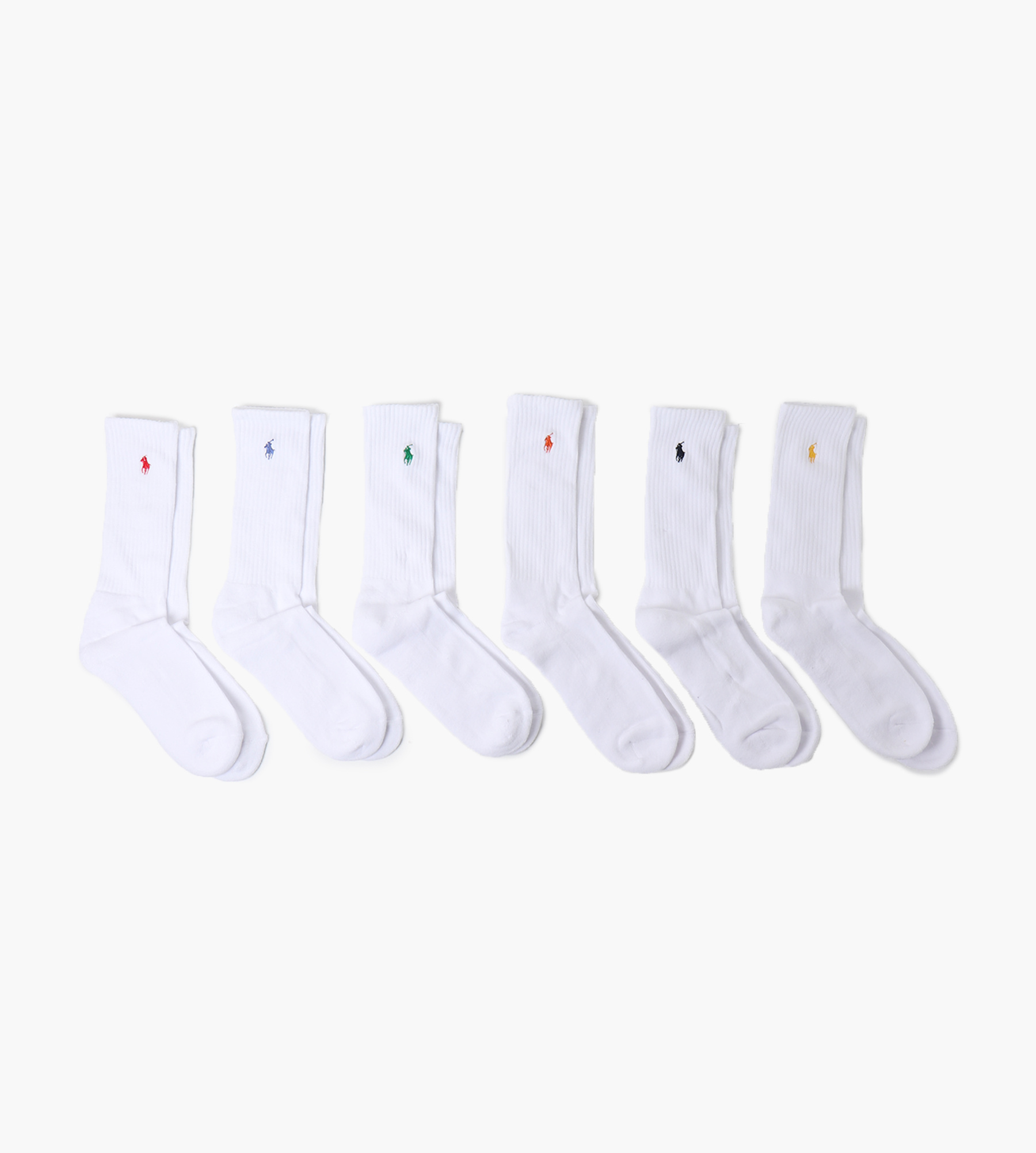 white polo socks crew