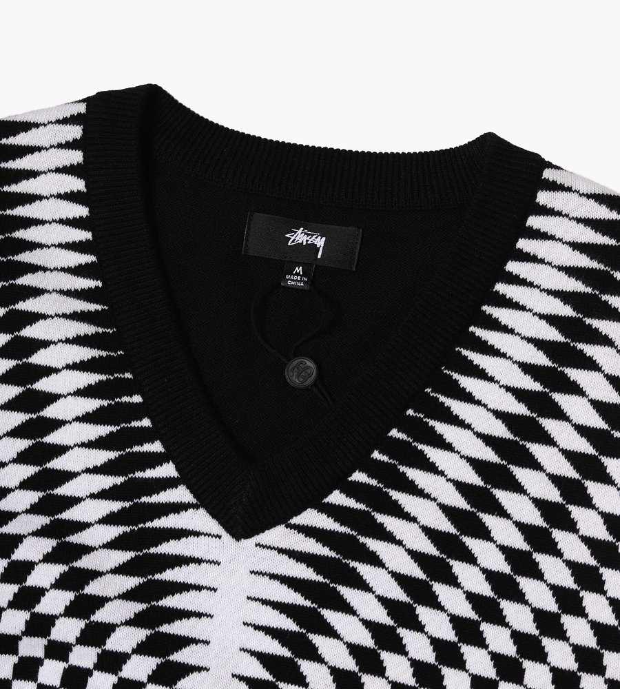 STUSSY ベスト psychedelic check vest | www.jarussi.com.br