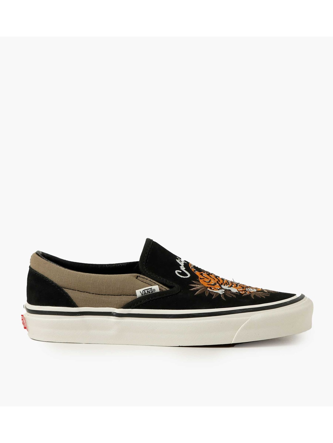vans tiger slip ons