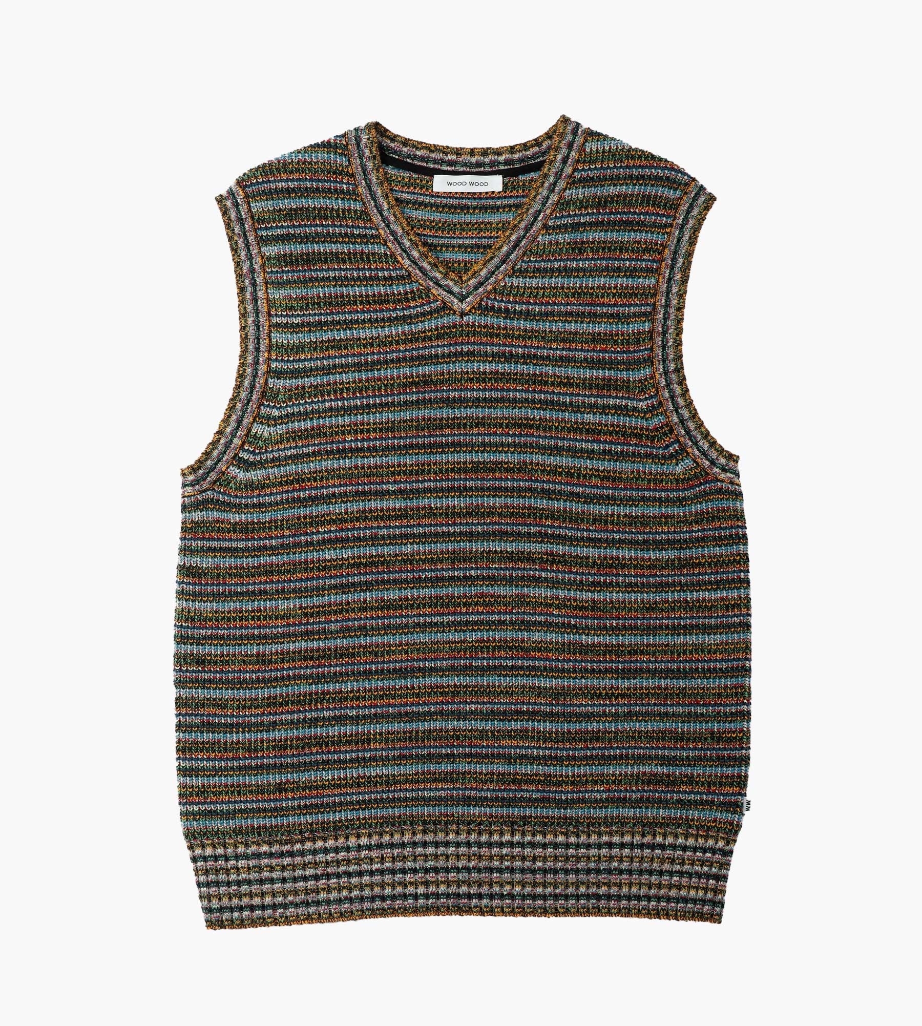 Wood Wood Bruno Multi Stripe Vest 