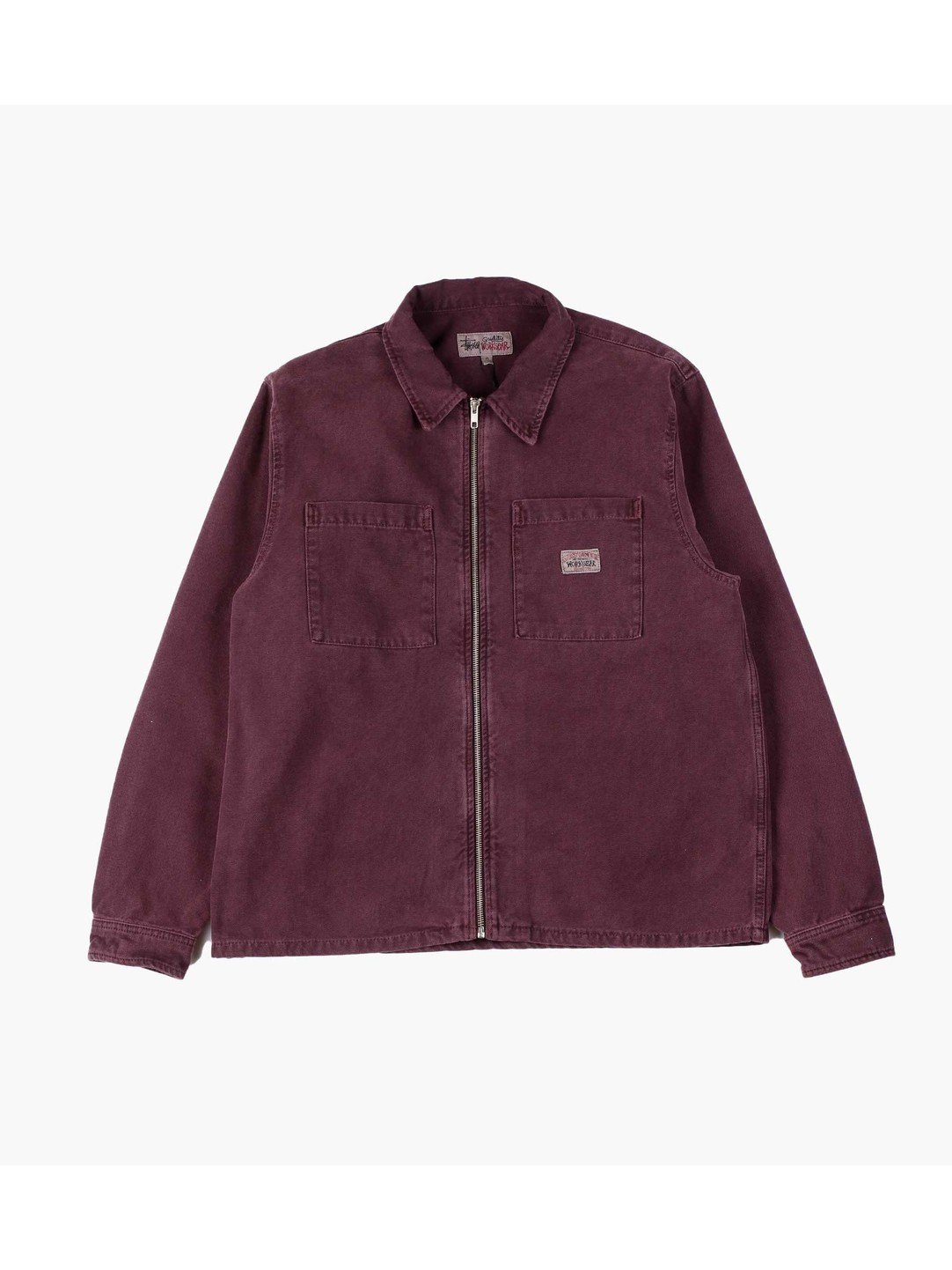 新入荷 Stussy washed canvas zip shirt ecousarecycling.com