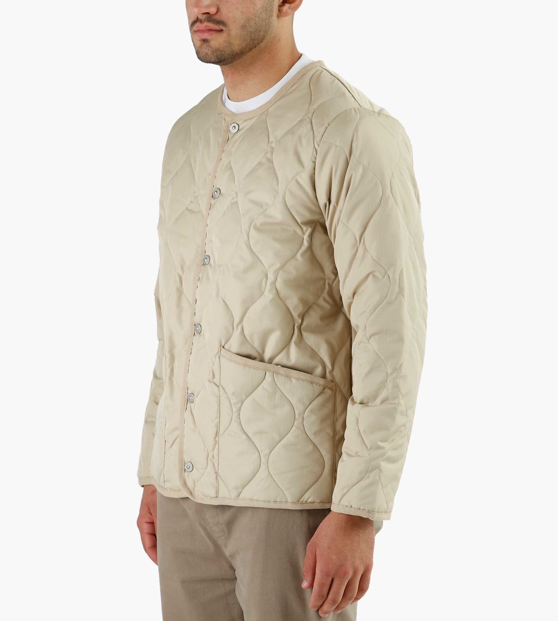 Taion Military Crew Neck Down Jacket Cream - Baskèts Stores Amsterdam