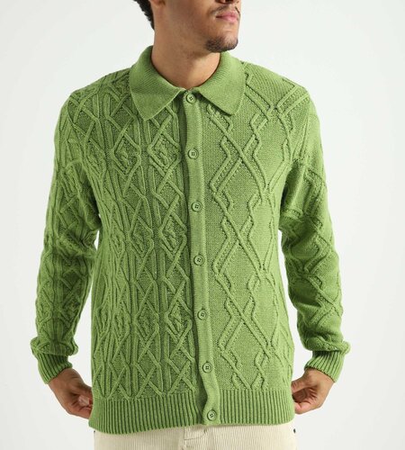 Arte Antwerp Kyle Multi Knit Sweater Light Green - Baskèts Stores