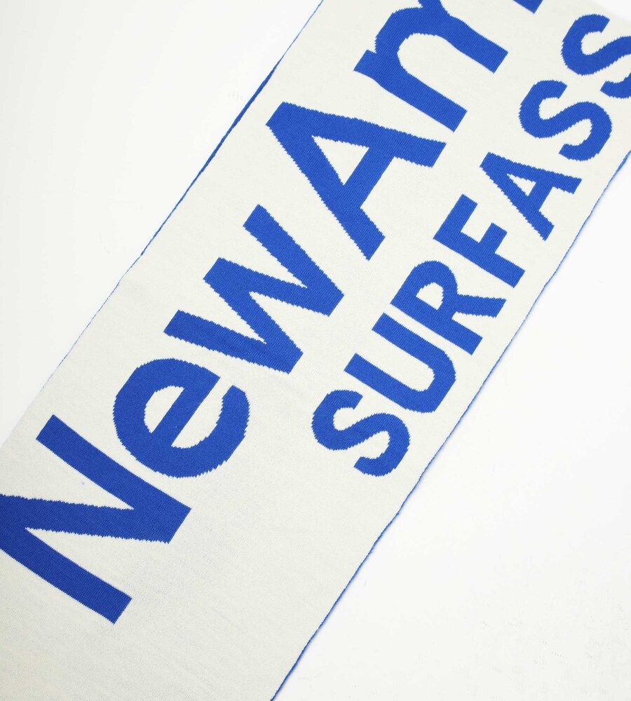 New Amsterdam Surf Association Name Scarf Cobalt Bone - Baskèts