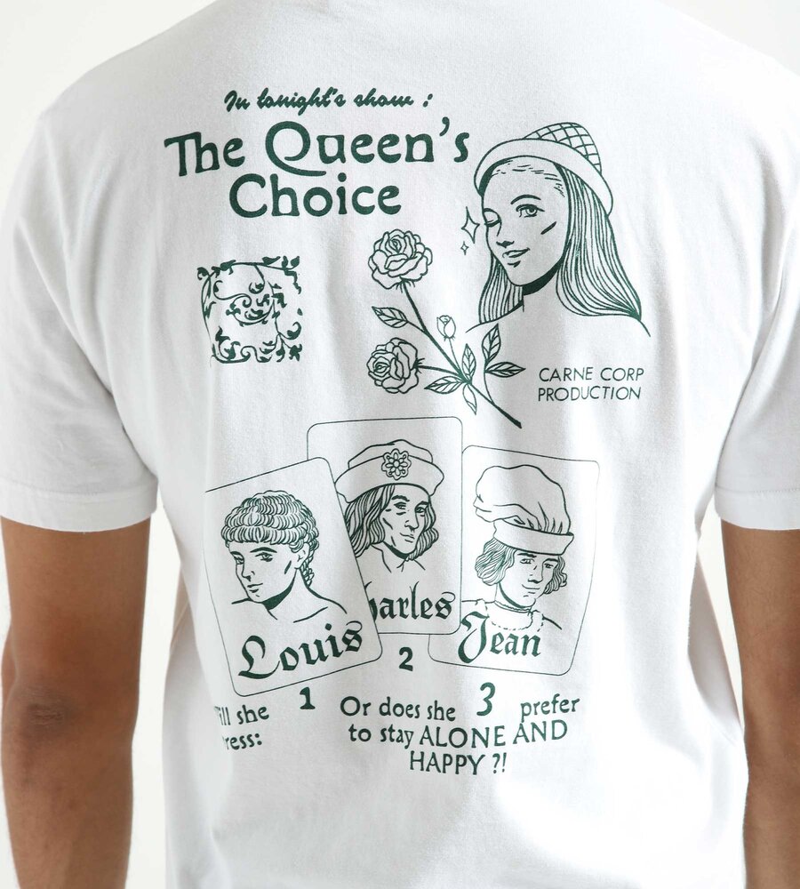 Carne Bollente The Queen's Choice T-Shirt White - Baskèts Stores