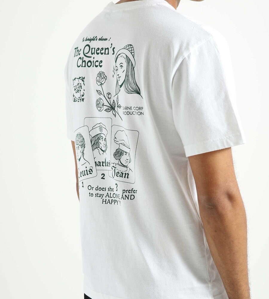 Carne Bollente The Queen's Choice T-Shirt White - Baskèts Stores