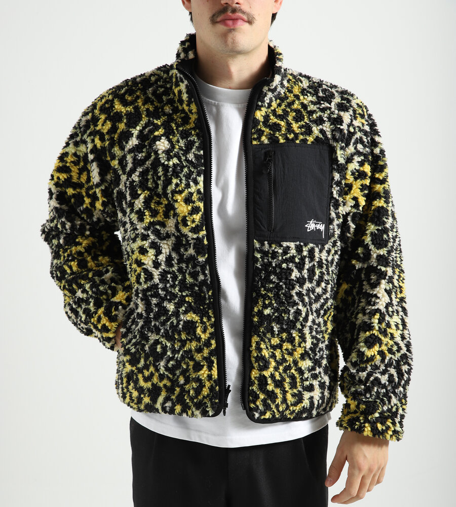 Supreme leopard clearance reversible jacket