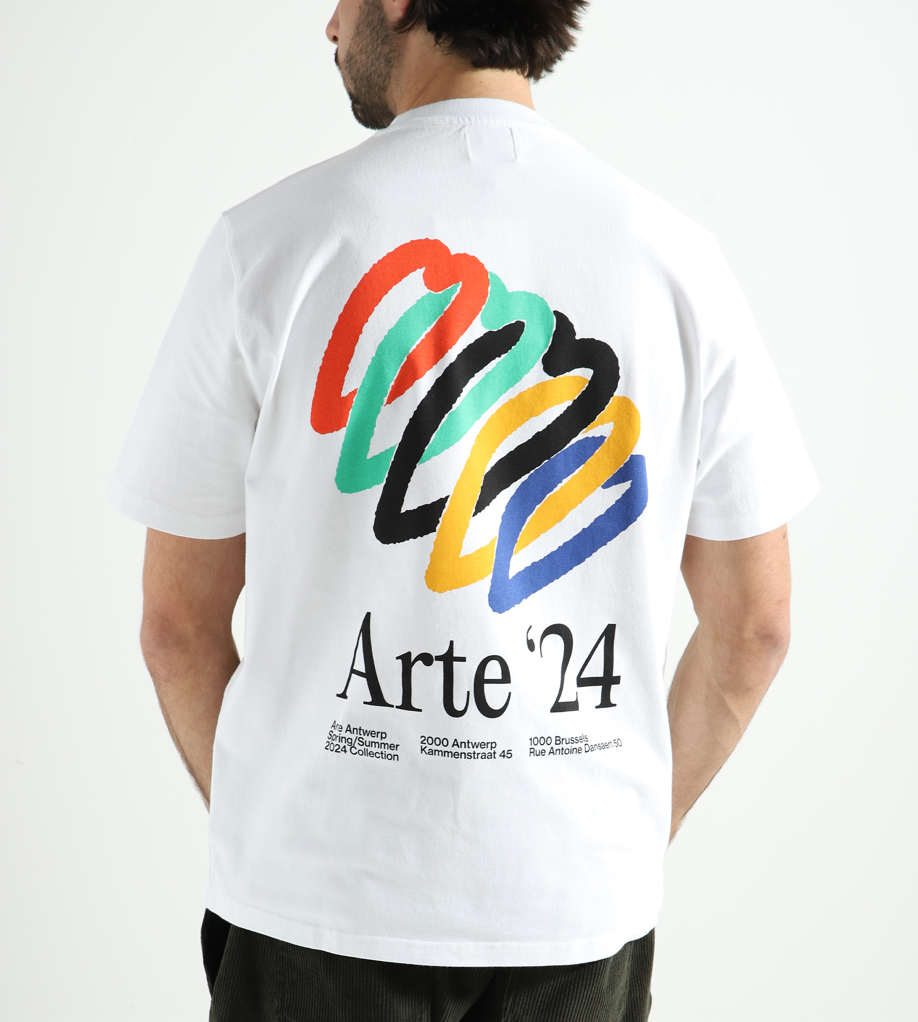 Arte Antwerp Teo Back Hearts T-Shirt White - Baskèts Stores