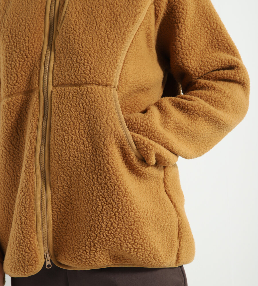 Norse Store  Shipping Worldwide - Snow Peak Thermal Boa Fleece Jacket -  Brown