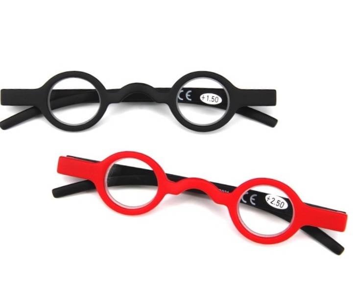 Ronde in zwart en rood - De Leesbrilwinkel