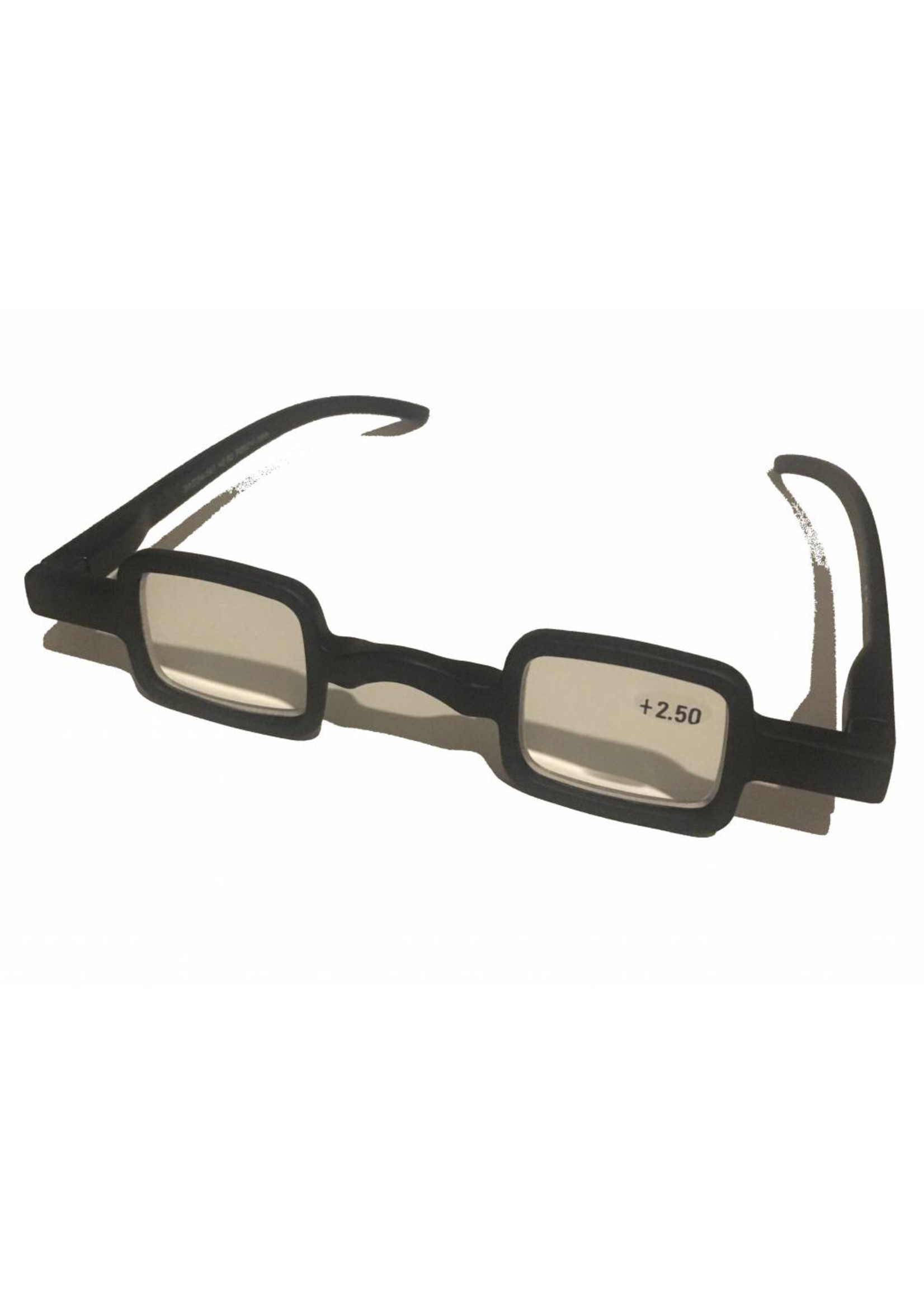 Pop-Art leesbril in vierkant mat zwart