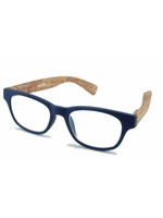 Leesbril Wahfarer look Bleu Wood