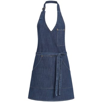 GREIFF Dames halterschort denim  70x65 cm dames