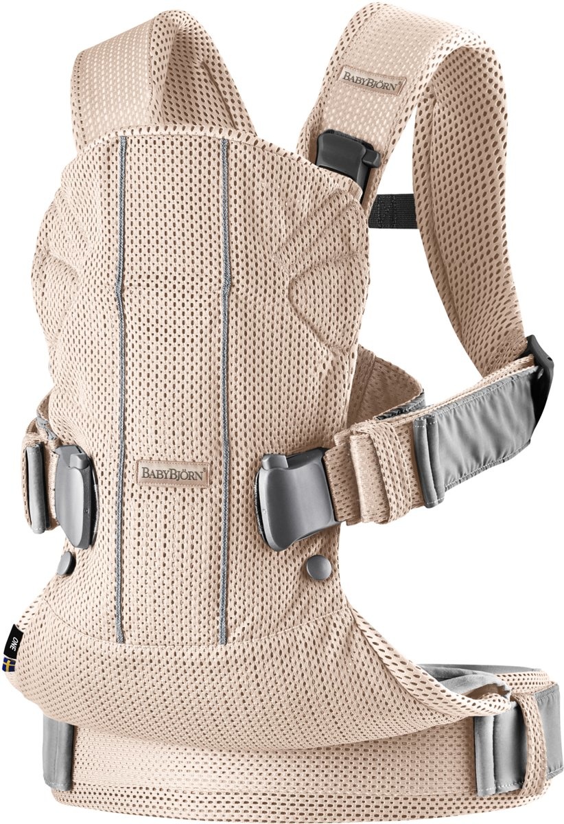 BABYBJÖRN BABYBJÖRN Draagzak One Air Rose Dust Mesh BABYBJÖRN BABYBJÖRN Draagzak One Air Rose Dust Mesh