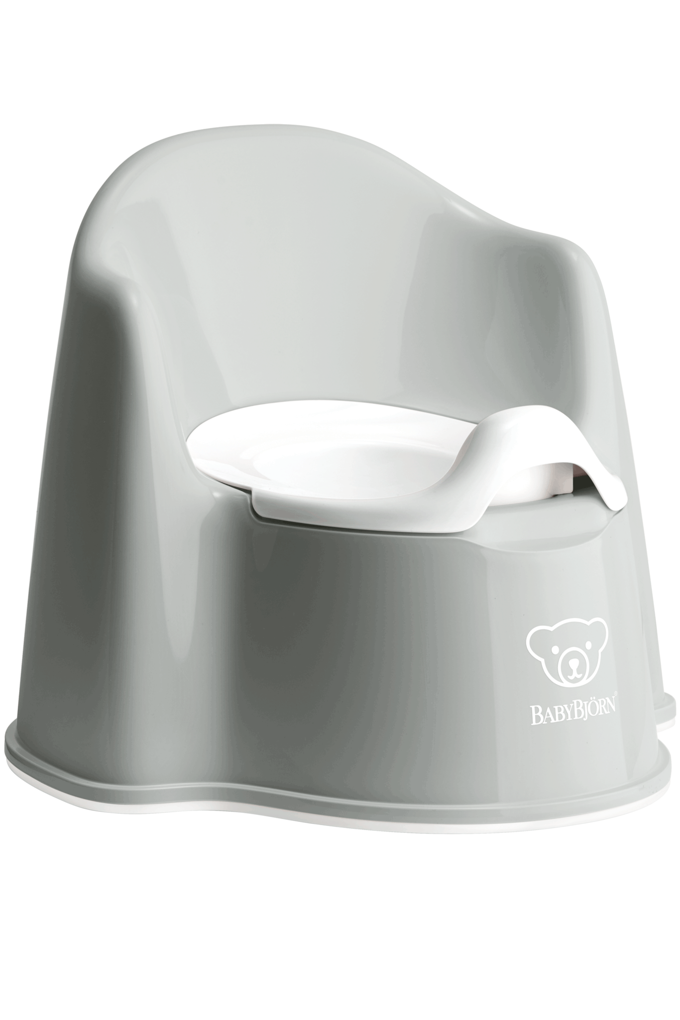 BABYBJÖRN BABYBJÖRN Plaspotje Zetel Grijs/Wit BABYBJÖRN BABYBJÖRN Plaspotje Zetel Grijs/Wit