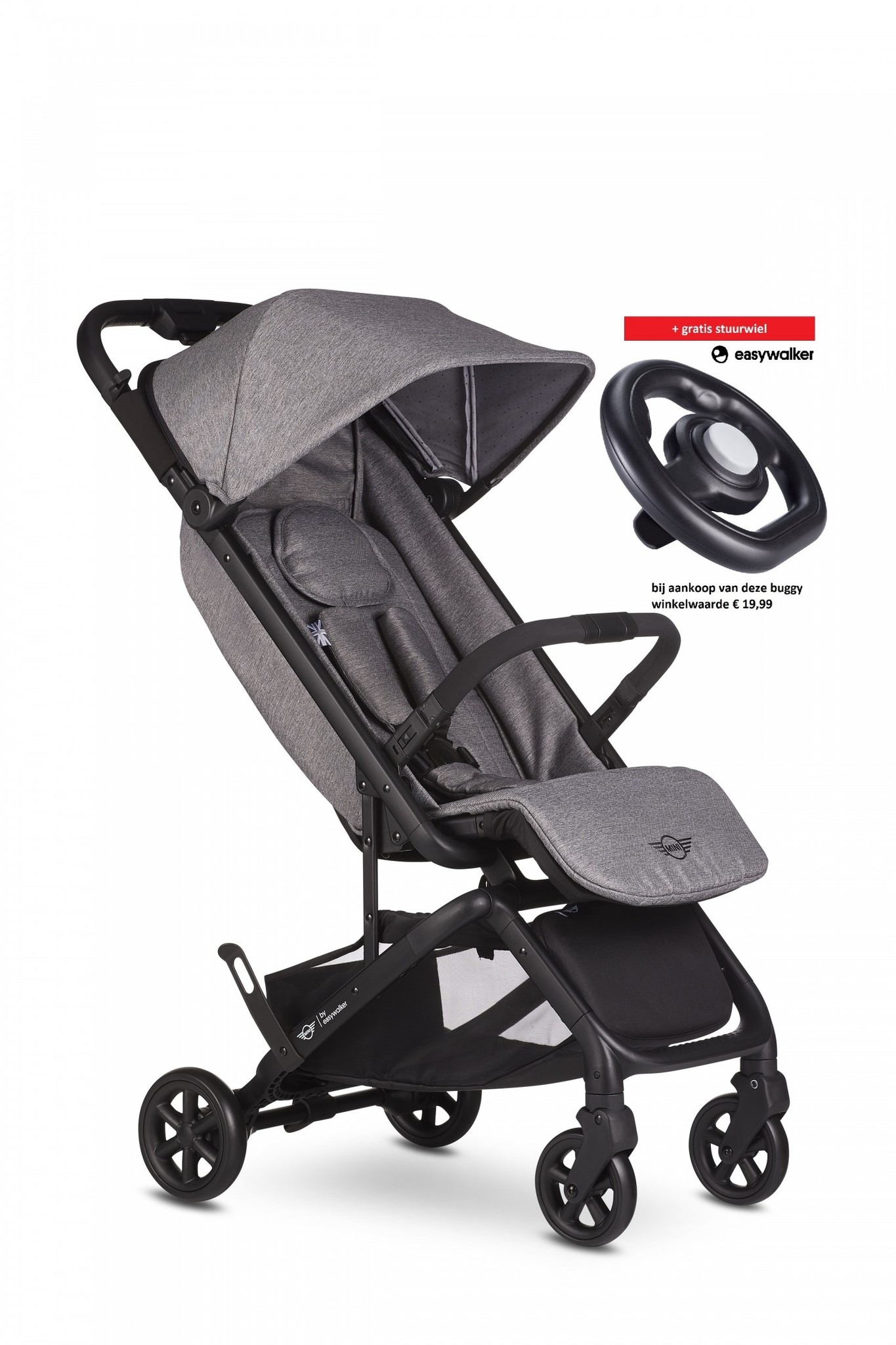 Easywalker MINI by Easywalker Buggy GO Soho Grey nu met gratis stuurwiel! Easywalker MINI by Easywalker Buggy GO Soho Grey nu met gratis stuurwiel!