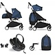 Babyzen Babyzen YOYO² buggy COMPLEET vanaf de geboorte inclusief YOYO² BeSafe autostoel zwart  en YOYO Bag -  AirFrance met frame wit