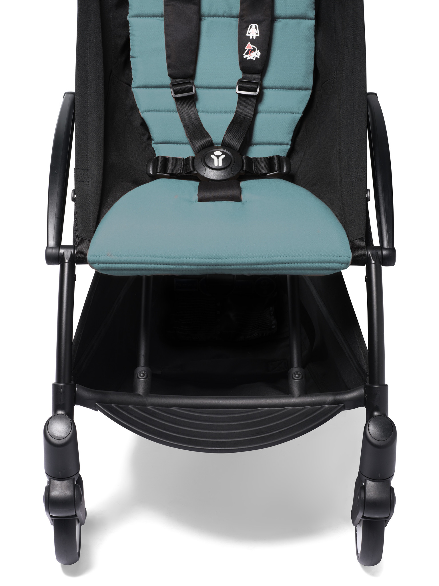 Babyzen Babyzen YOYO² buggy COMPLEET vanaf de geboorte inclusief YOYO² BeSafe autostoel zwart  en YOYO Bag -  aqua met frame wit