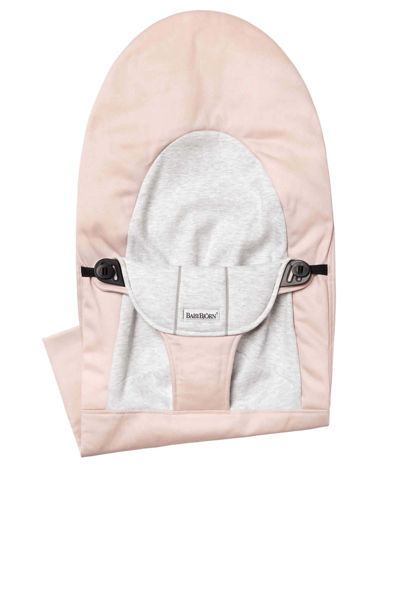 BABYBJÖRN Stoffen Zitting Balance Soft Lichtroze Grijs Cotton Jersey BABYBJÖRN Stoffen Zitting Balance Soft Lichtroze Grijs Cotton Jersey
