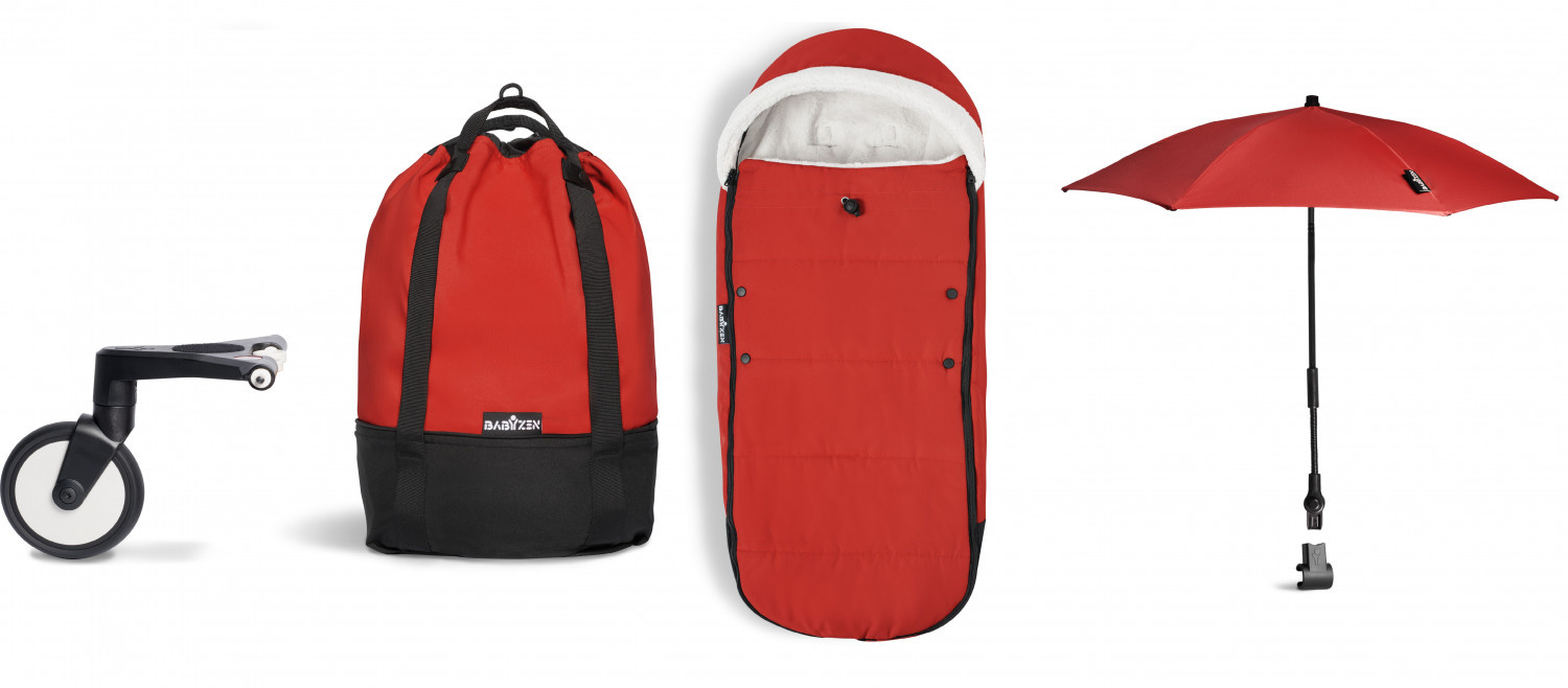 Babyzen Yoyo luxe accessoire-pakket rood Babyzen Yoyo luxe accessoire-pakket rood