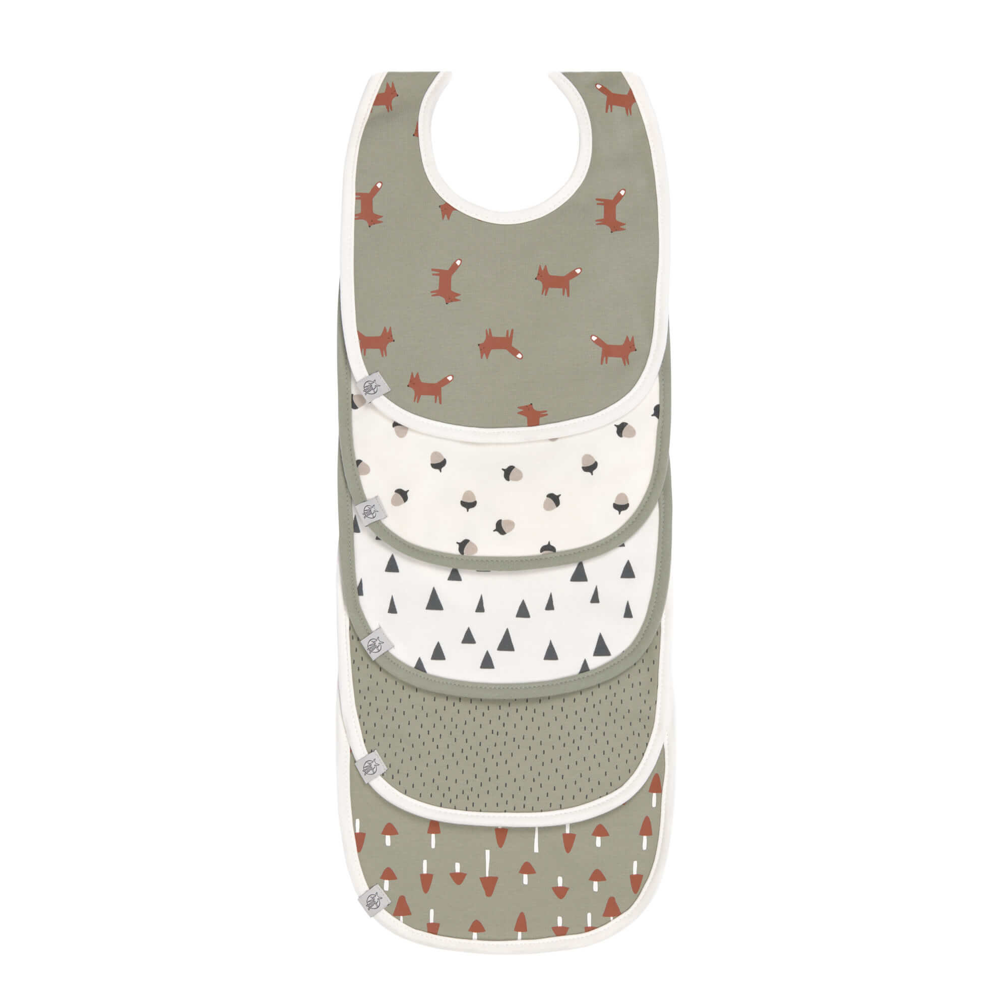 Lässig Value Pack Bib 5 pcs assorted Little Forest Fox Lässig Value Pack Bib 5 pcs assorted Little Forest Fox