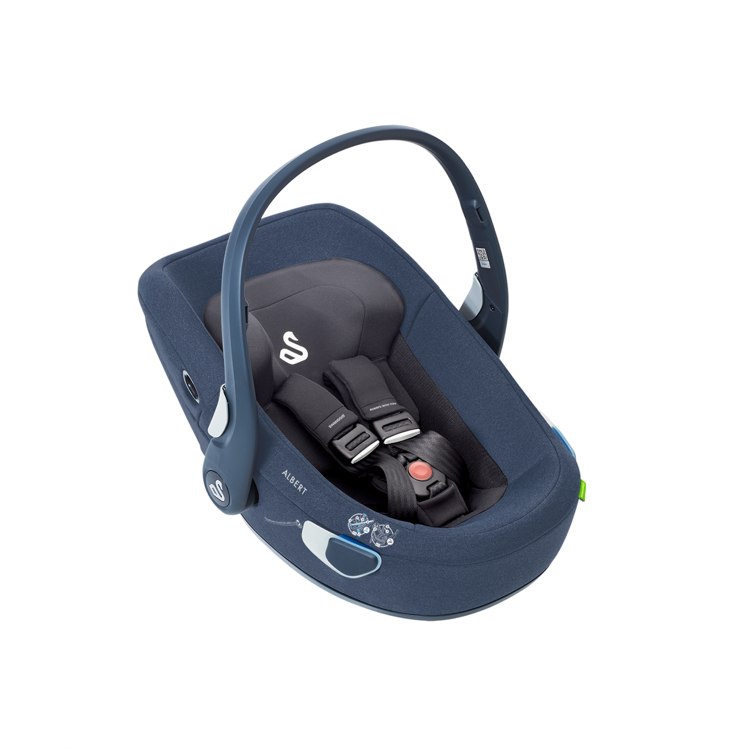 Swandoo autostoel Albert i-size 1.2 - Blueberry Swandoo autostoel Albert i-size 1.2 - Blueberry