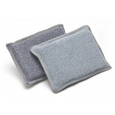 Pack of 10 Scrubbing microfibre sponges DUO 13 x 9 cm