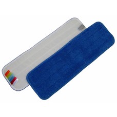 Microfibre mop 44 cm blue with velcro and colour coding