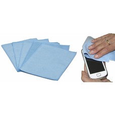 iPad – Smartphone microvezeldoekje 15 x 20 cm blauw (5 stuks)