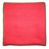 Serviette d'essuyage ANTI-BACT 40 x 40 cm rouge à liseré vert