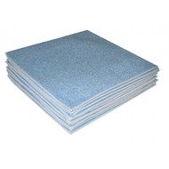 Microfibre sponge dishcloth 24 x 24 cm blue