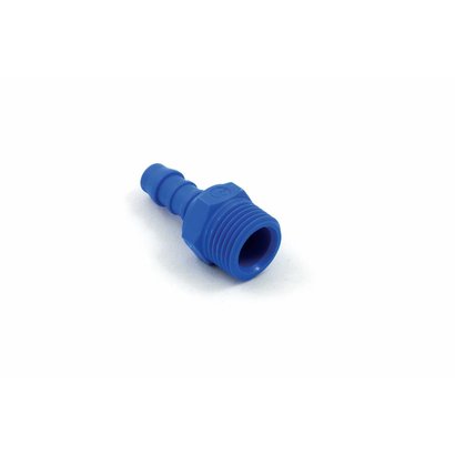 Raccord tuyau cannelé plastique 10 mm x 1/2