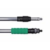 Manico telescopico 2 x 1,20 m PRO passaggio d'acqua verde