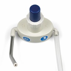 Dosapump with directional no drip discharge spout