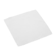 Sachet 10 x microfibre suède 12 x 12 cm blanche