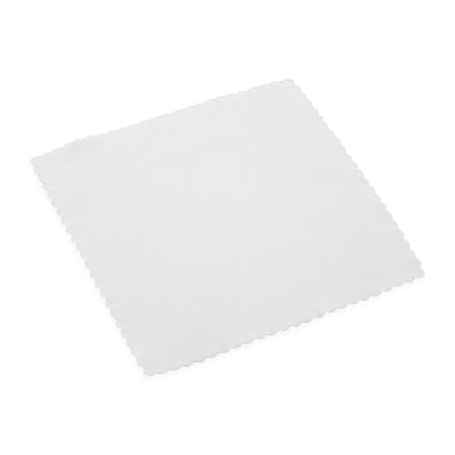 Bolsa 10 x Paño de microfibra ante 12 x 12 cm blanco