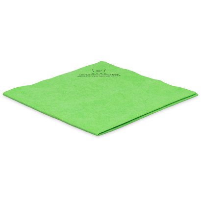 Non-woven microfibre 40 x 38 cm green (pack of 5)