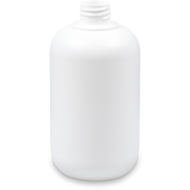 Bouteille polyéthylène 500 ml blanc 28/410