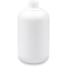 Bouteille polyéthylène 500 ml blanc 28/410