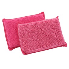 Pack of 10 Pink Sponges 14 x 9 cm