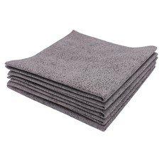 Pack of 5 x PU microfibre cloth 37 x 37 cm grey