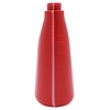 Fles 600 ml polyethyleen rood