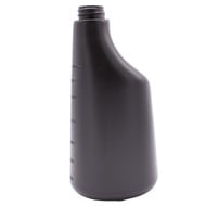 Fles 600 ml polyethyleen zwart