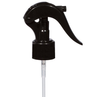 Mini Trigger Sprayer noir pour bouteille PET 250 ml