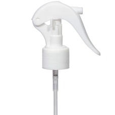 Mini pulverizador de gatillo blanco para botella PET 250 ml